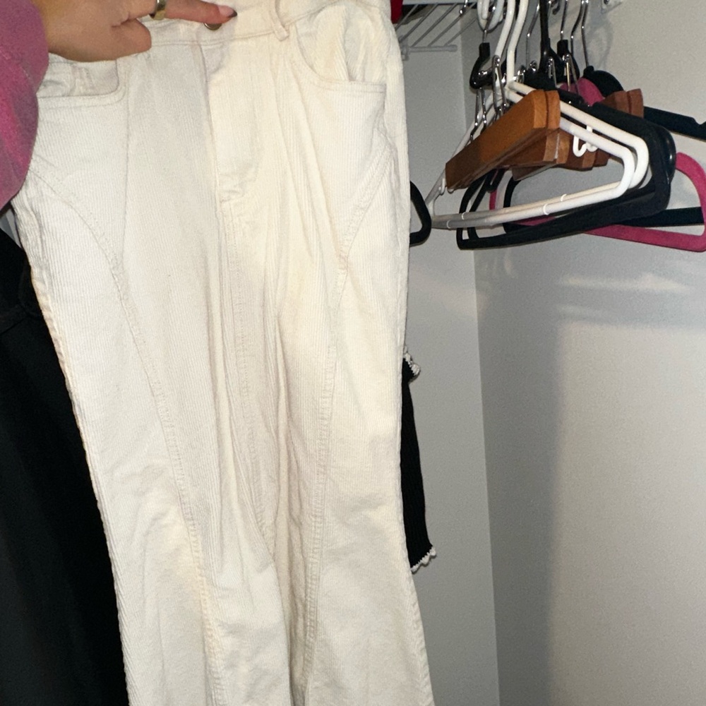 Simons White Midi Skirt Elegant Design